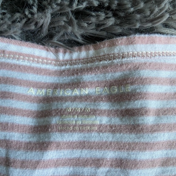 Pink V-Neck Striped - Picture 2 of 2